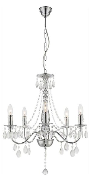 Globo 63129-5 - Lampadario a sospensione con catena WILLIAM 5xE14/40W/230V