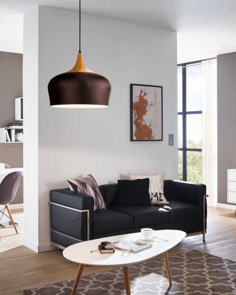 Eglo 95385 - Lampadario OBREGON 1xE27/60W/230V