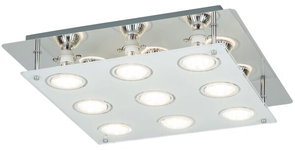 Rabalux 2517 - Plafoniera LED da soffitto NAOMI 9xGU10/5W