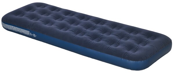 Outsunny Letto Gonfiabile Singolo con Pompa Manuale Inclusa, 73x191x22 cm, Blu|Aosom