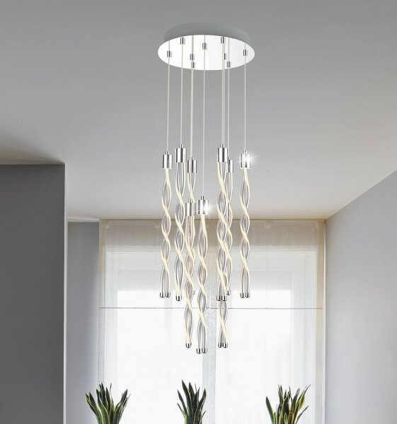 Rabalux 5766 - Lampadario LED a sospensione con filo RAINA 8xLED/7,5W/230V