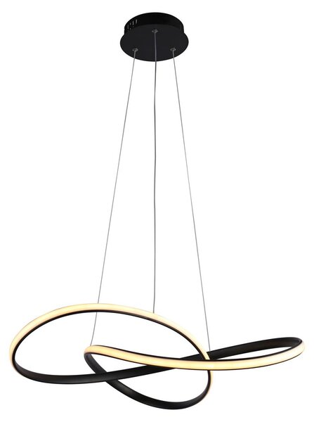 Lampada a sospensione Italux Consa LED, nera, 40 W, 3000 K