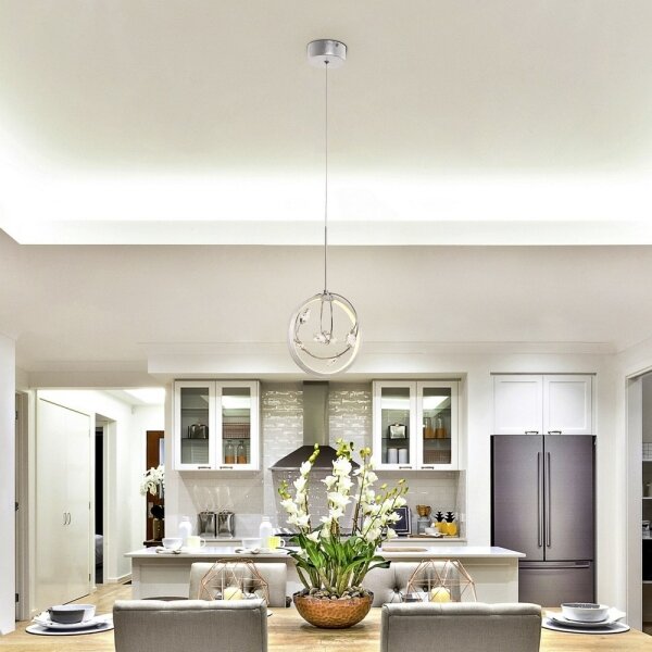 Rabalux 1493 - Lampadario di cristallo LED a sospensione con catena CHRISSY LED/7W/230V 480lm
