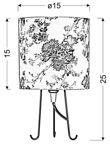 Lampada da tavolo MICRA 1xE14/40W/230V