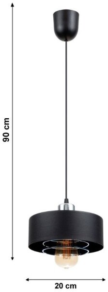 Lampadario a sospensione con filo VEST 1xE27/60W/230V
