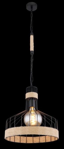 Globo 15675H1 - Lampadario su catena HALIA 1xE27/60W/230V