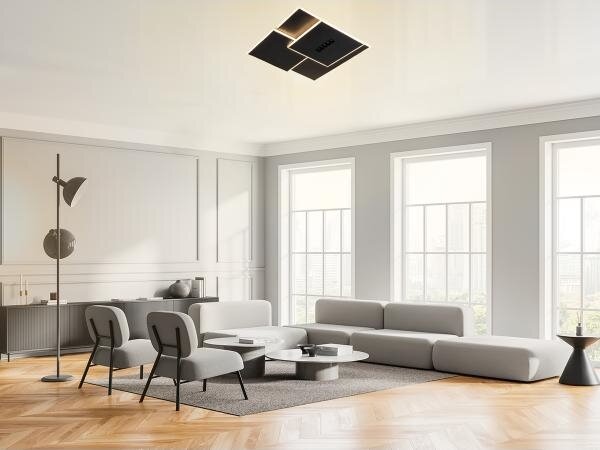 Plafoniera LED dimmerabile LED/95W/230V 3000-6500K nero + telecomando