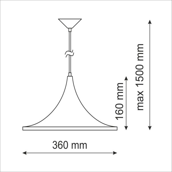 Lampadario MODERN 1A 1xE27/20W/230V