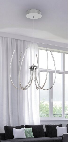 Rabalux 2434 - Lampadario LED ALISHA LED/62W/230V argento