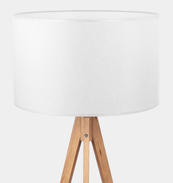 Lampada da terra TREVISO 1xE27/25W/230V bianco/legno
