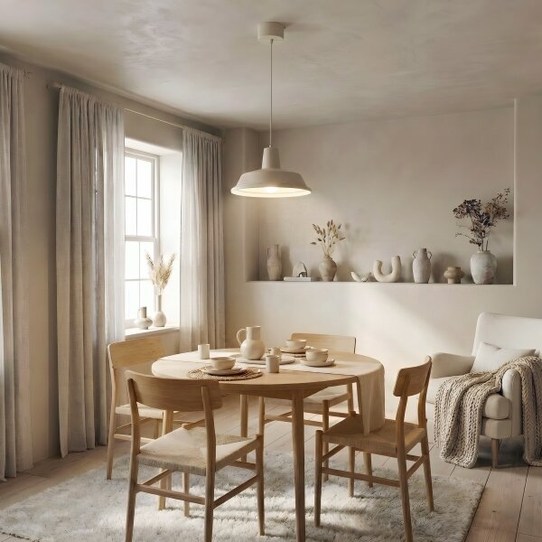 Lampadario a cavo CLASS 1xE27/15W/230V beige
