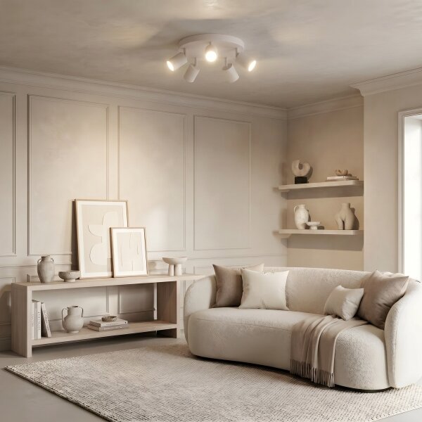 Faretto FUN 5xGU10/8W/230V colore crema