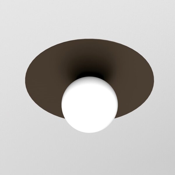 Plafoniera FLAT 1xE27/15W/230V 55x60 cm marrone