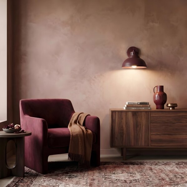 Applique SVEN 1xE27/15W/230V bordeaux