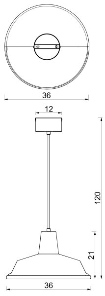 Lampadario a sospensione con cavo CLASS 1xE27/15W/230V crema