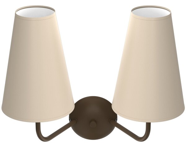Lampada da parete GRENADA 2xE14/15W/230V beige