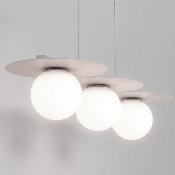 Lampadario su cavo FLAT 3xE27/15W/230V crema