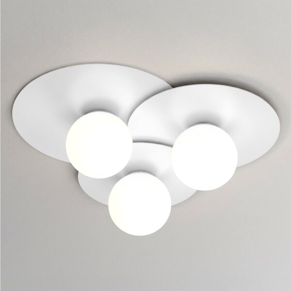 Plafoniera FLAT 3xE27/15W/230V 55x60 cm bianca