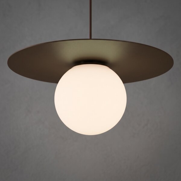 Lampada a sospensione con cavo FLAT 1xE27/15W/230V, marrone