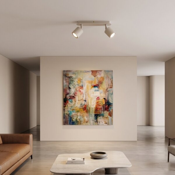 Faretto DEMIA 2xGU10/8W/230V beige