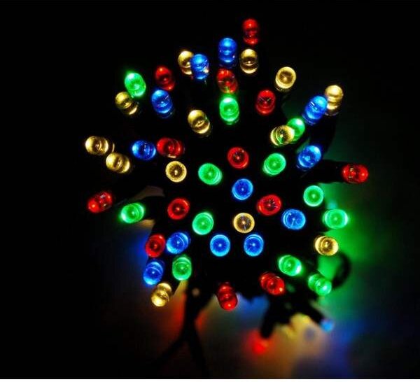Catena luminosa ad energia solare 200 Led Multicolor