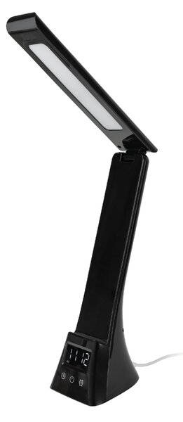 Lampada da tavolo Led touch Yuki luce regolabile 6W Nera USB Type-C Novaline