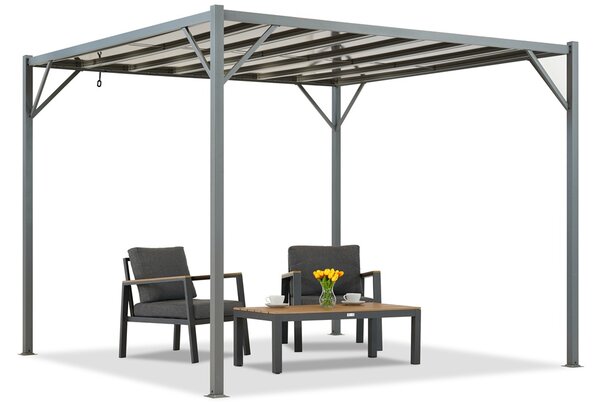 Pergola da terrazzo Paros 3x3m antracite Garden Point