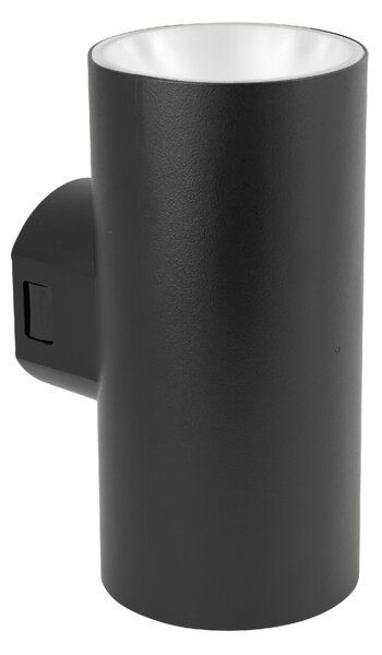 Applique Led da parete Hopper 18W Nero IP65 CCT temperatura colore regolabile Novaline