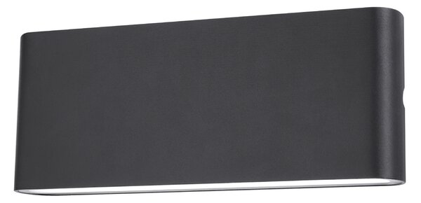 Applique Led da parete Teseo 12W Nero IP65 CCT temperatura colore regolabile Novaline