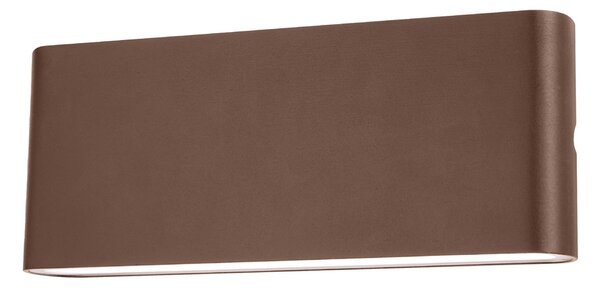 Applique Led da parete Teseo 12W Corten IP65 CCT temperatura colore regolabile Novaline