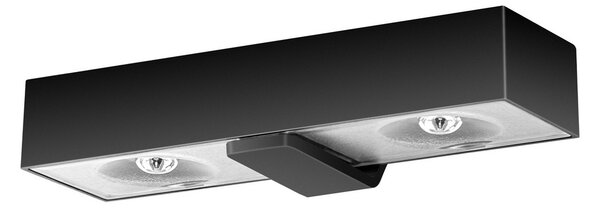 Applique Led 1W Nero con pannello solare IP44 Bianco neutro 4000K con sensore crepuscolare Novaline