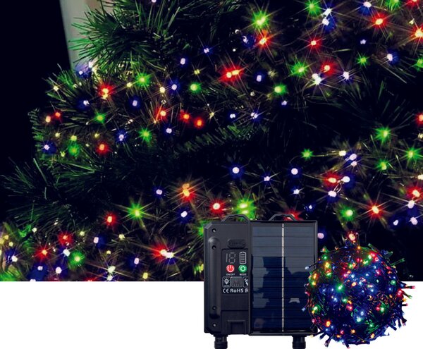 Catena Luminosa da esterno Solare 500 Led Multicolor