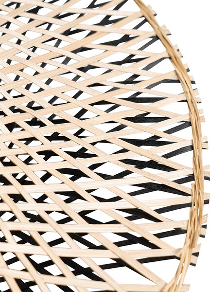 Paralume orientale in bambù 50 cm - Rina