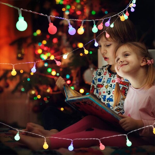 Catena luminosa da esterno ad energia solare 100 led Multicolor