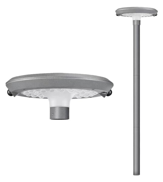 Lampione Solare da Giardino 2000 Lumen "LMS-2000" Palo Incluso