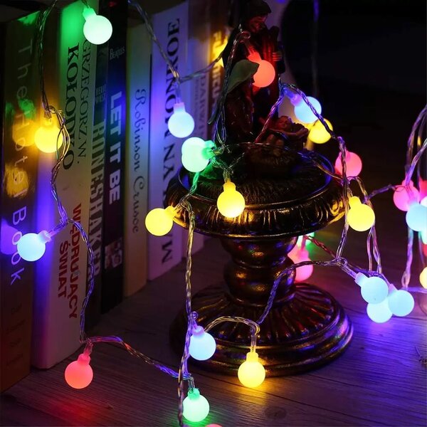 Catena luminosa da esterno ad energia solare 100 led Multicolor