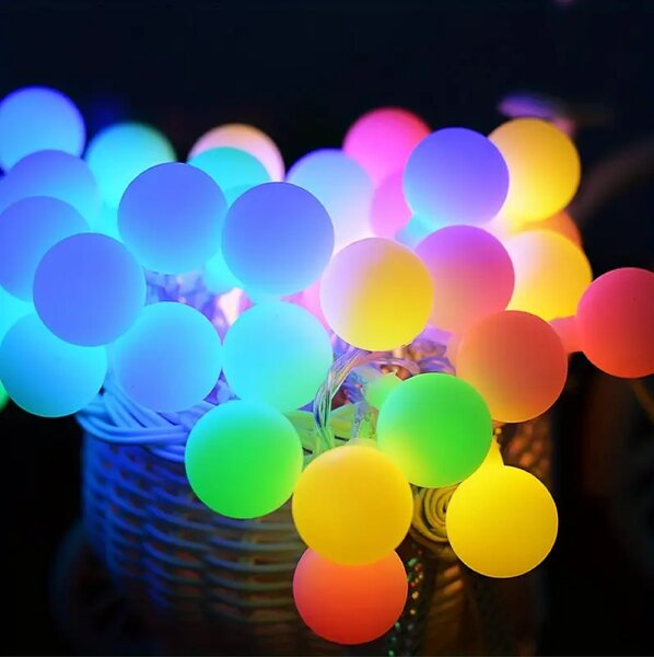Catena luminosa da esterno ad energia solare 100 led Multicolor