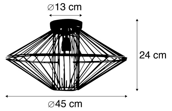Plafoniera di design oro - Zahra
