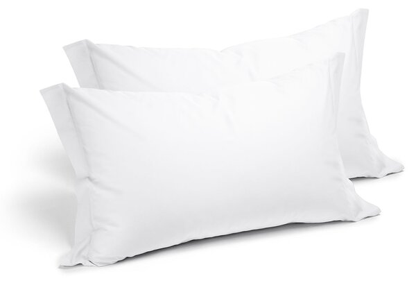 Coppia Federe In Cotone Cotone Tinta Unita Standard Caleffi Tinta Unita Bianco Caleffi