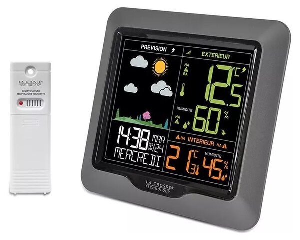 Stazione meteorologica wireless con schermo lcd a colori La crosse technology WS6822-SILVER