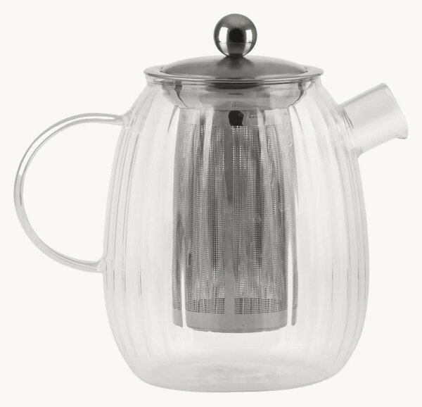 Teiera in vetro borosilicato con infusore in acciaio Tulip