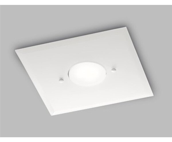 Plafoniera da Muro con in Vetro a Specchio collezione DADO Dimensioni 22x22x h 3 cm - 0,7 kg GX53 LED 1 x max 7 watt struttura BIANCO