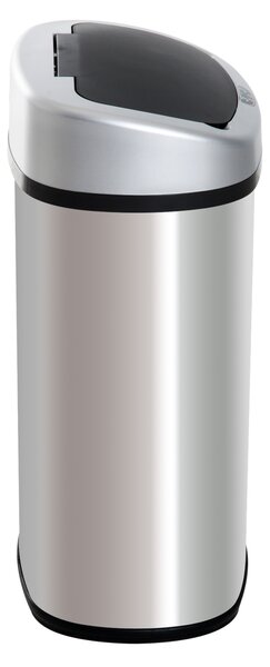 HOMCOM bidone infrarossi cestino infrarossi pattumiera infrarossi cestino homcom pattumiera homcom Argento, nero 40.9 × 28.9 × 64.3cm