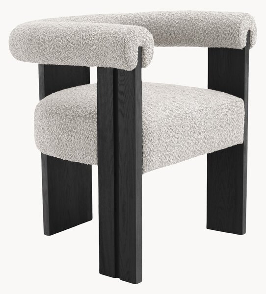 Sedia con braccioli imbottita Percy
