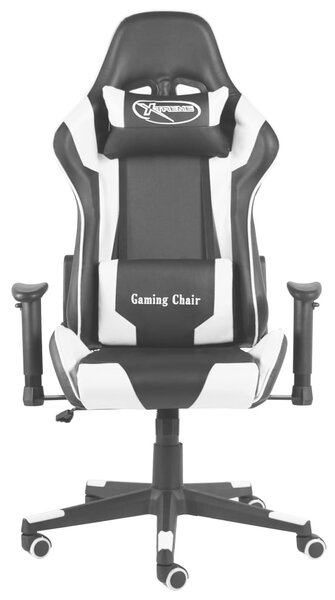 Sedia da gioco girevole in PVC bianco