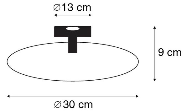 Plafoniera orientale dorata - Konge