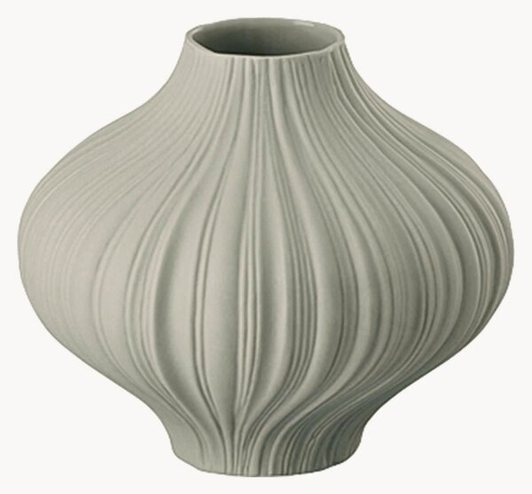 Vaso mini in porcellana Plissee Lava, alt. 7 cm