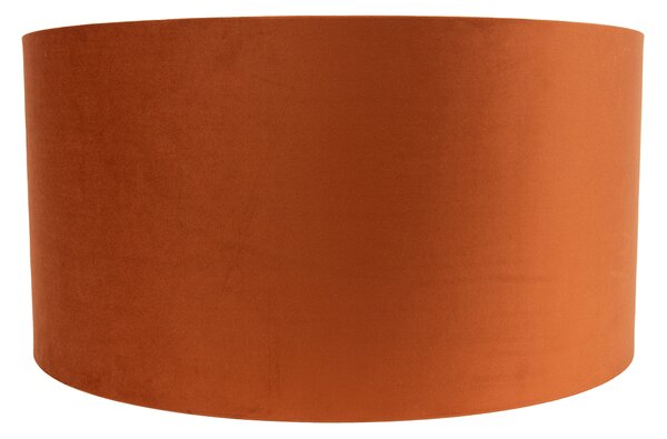 Paralume in tessuto arancione con interno dorato 50/50/25