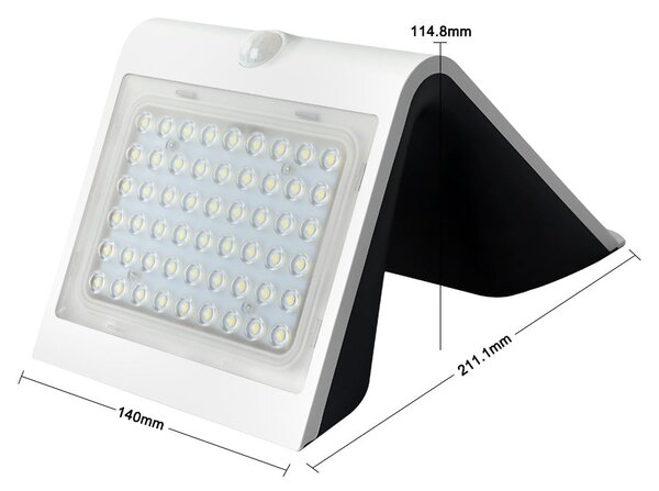 Applique Led da Esterno ad Energia Solare 4W