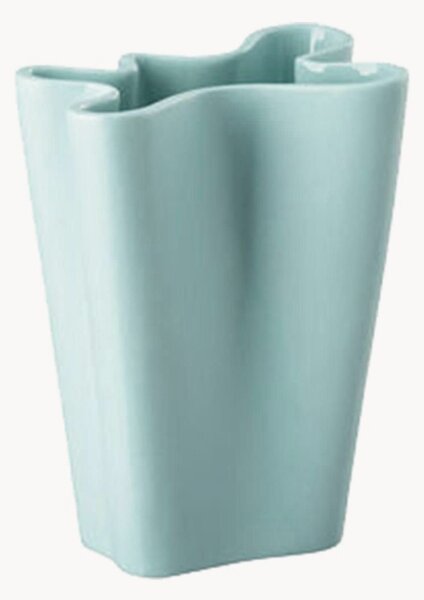 Vaso mini in porcellana Flux Mint, alt. 9 cm